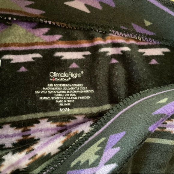 NWOT Cuddl Duds Snuggly Lounge/PJ Set, Climate Right - Picture 4 of 5